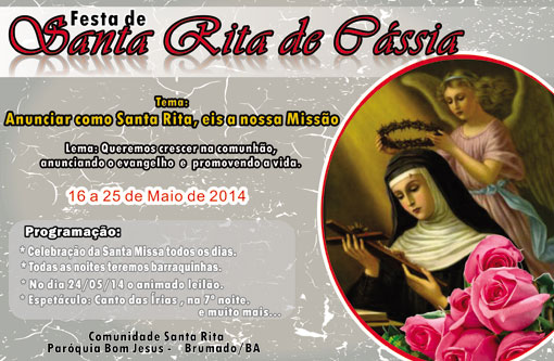 Brumado: Comunidade Santa Rita realiza festa em homenagem a padroeira