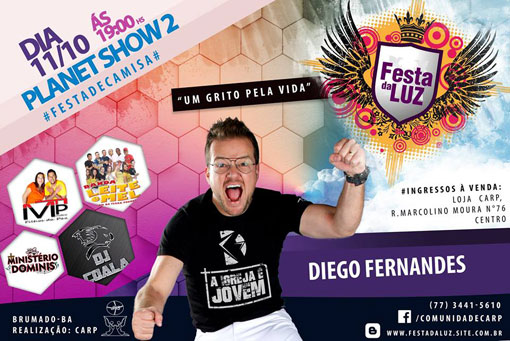 Festa da Luz acontece neste sábado (11)