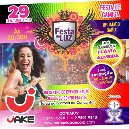 Neste sábado (29) tem a Festa da Luz em Brumado