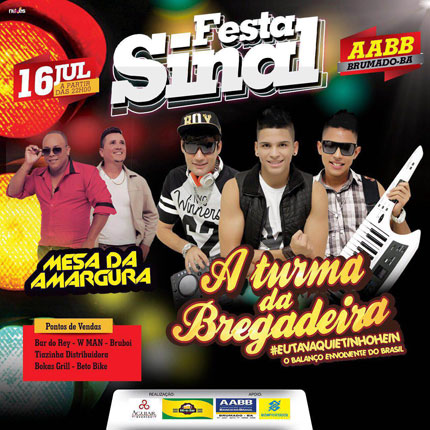 Neste sábado (16) tem a Festa do Sinal em Brumado