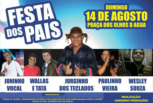 Brumado: Bairro Olhos D’água terá festa beneficente em comemoração ao Dia dos Pais