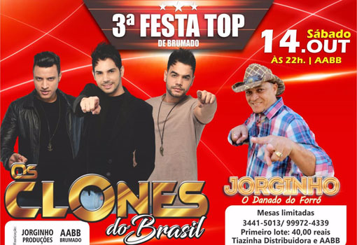Brumado: 3ª Festa Top acontece em 14 de outubro na AABB