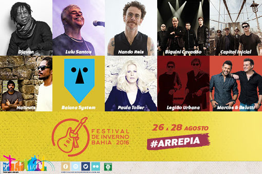 Conquista: Festival de Inverno Bahia anuncia atrações do Palco Principal