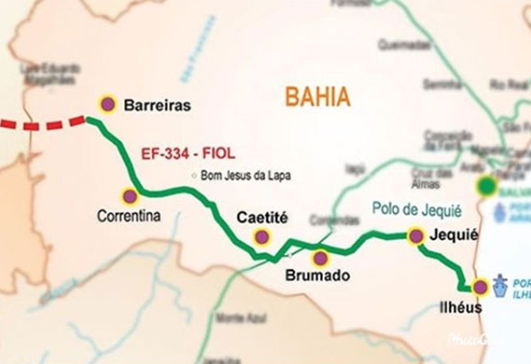 Presidente Jair Bolsonaro anuncia leilão para concessão da Ferrovia Oeste-Leste, trecho Caetité-Ilhéus