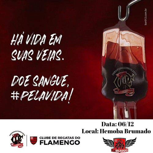 Participe da 4ª Campanha de Doação de Sangue da Embaixada FlaBrumado