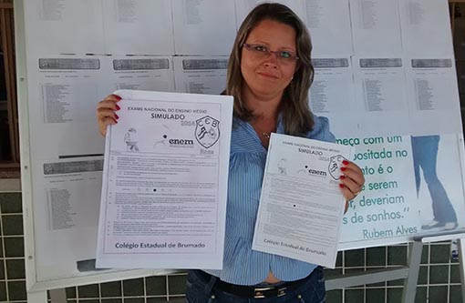 Colégio Estadual de Brumado realiza simulado para o ENEM