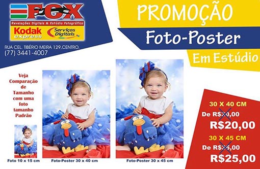 Confira as promoções de Foto-Poster na Fox Revelações