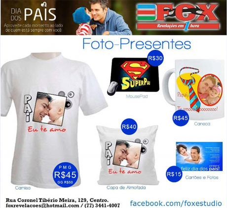 Visite a Fox Revelações e conheça as melhores opções para presentear o seu Pai