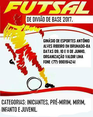 Brumado: será realizada a II Copa Brumado de futsal de divisão de base