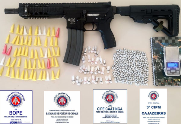 PM apreende fuzil 5,56 com suspeito de matar soldado