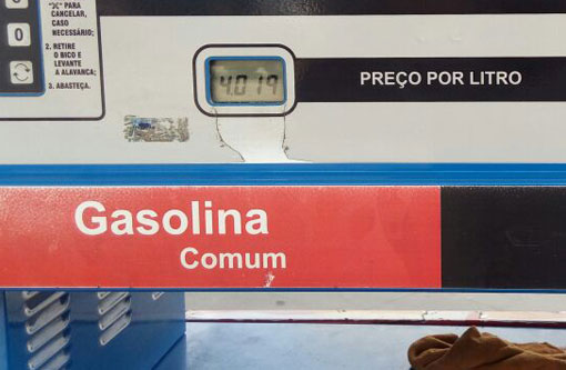 Devido ao aumento da gasolina nas refinarias, o litro chega a R$ 4,019 em Brumado