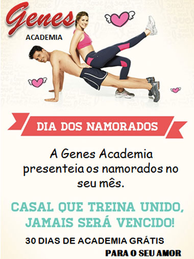 Genes Academia lança promoção para o mês dos namorados