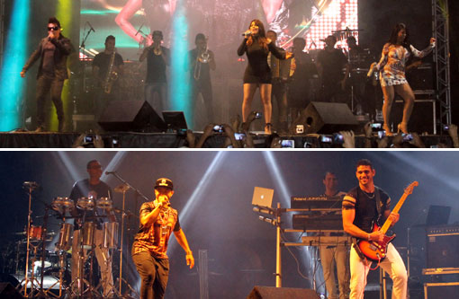 Público lotou o parque de exposições para os shows de Gigantes do Brasil e Fann Estourado; veja as fotos