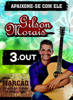 Neste sábado (03) tem música ao vivo com Gilson Morais no Bar de Marcão