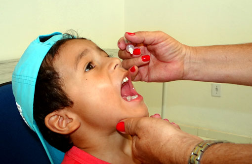 Hoje é o ultimo dia da Campanha Nacional de Vacinação contra Pólio