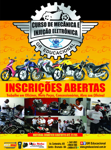 Brumado: inscreva-se para o curso de mecânica em motos e injeção eletrônica