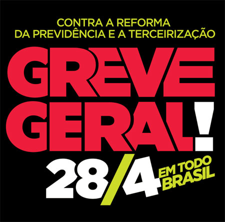 Frente sindical, organizações políticas e entidades ligadas aos movimentos sociais de Brumado convidam população para paralisação geral nesta sexta (28) 