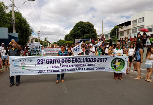 MODERA se junta a outros movimentos sociais e entidades para fazer o grito dos excluídos 2017 em Brumado