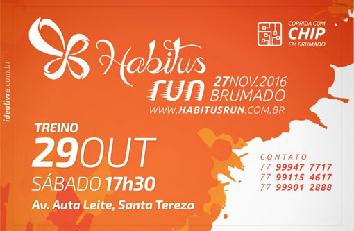 Sábado (29) acontecerá o 1º treino para a Habitus Run 2016