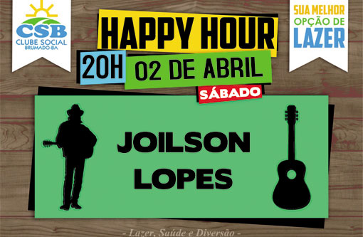 Neste sábado (02), tem Happy Hour no Clube Social de Brumado