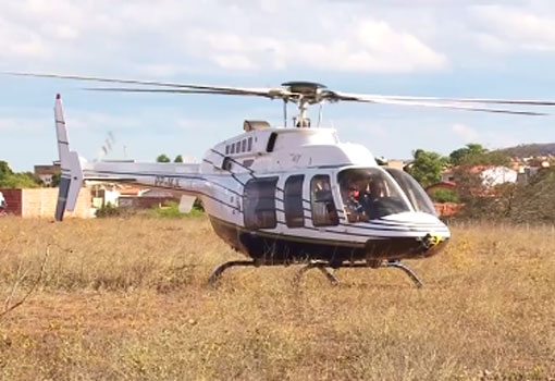 Tanhaçu: helicóptero que estava a caminho de Brasília perde potência e faz pouso de emergência