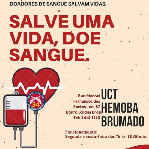 PM e Hemoba iniciam Campanha de Doação de Sangue