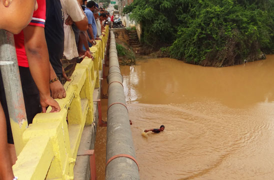 Brumado: Homem pula da ponte da Avenida Coronel Santos