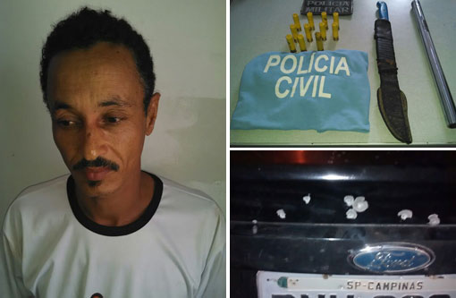 Ituaçu: Homem surta mata três cachorros, atira em carro e contra um homem