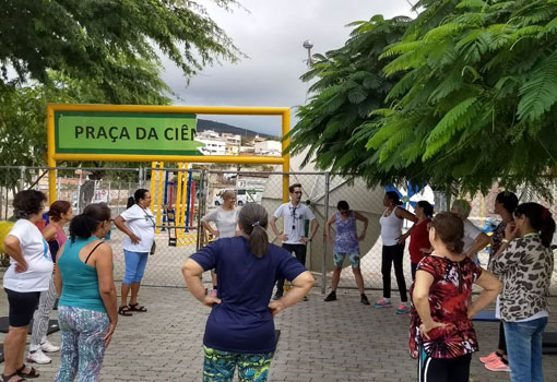 Brumado: UBS Newton Alves de Castro, no Bairro das Flores, promove encontro semanal na Praça da Ciência
