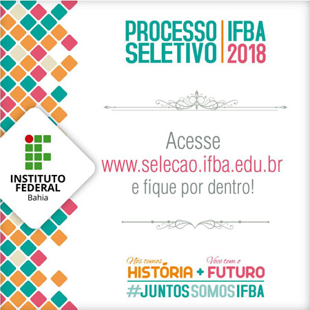 Brumado: IFBA abre inscrições para o Processo Seletivo 2018