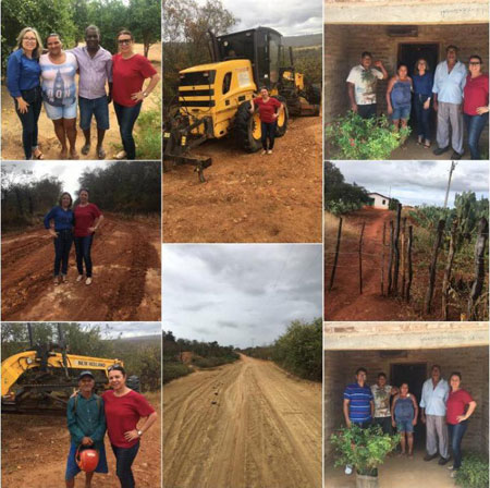 Vereadora Ilka Abreu, visita comunidade rurais e conquista efetivação de benfeitorias junto à administração municipal