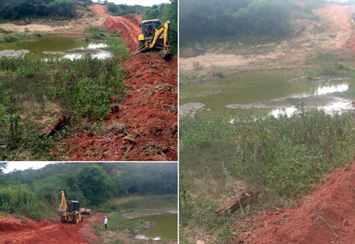 Brumado: vereadora Ilka Abreu acompanha aumento da tapagem para armazenamento de água na comunidade Mirante