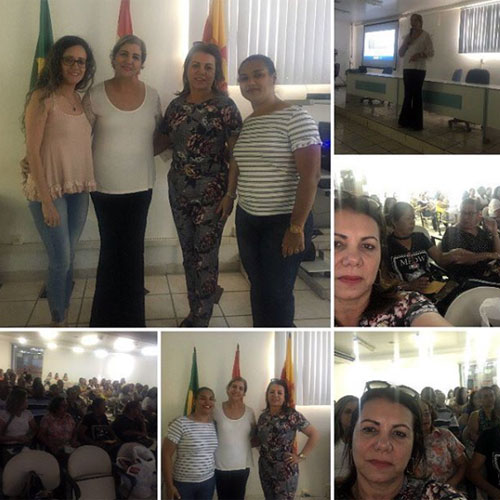 Brumado: vereadora Ilka Abreu participou de palestra sobre câncer de mama no auditória da prefeitura