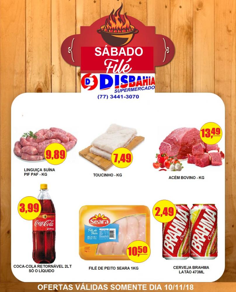 Ofertas: Sábado Filé do Disbahia Supermercado
