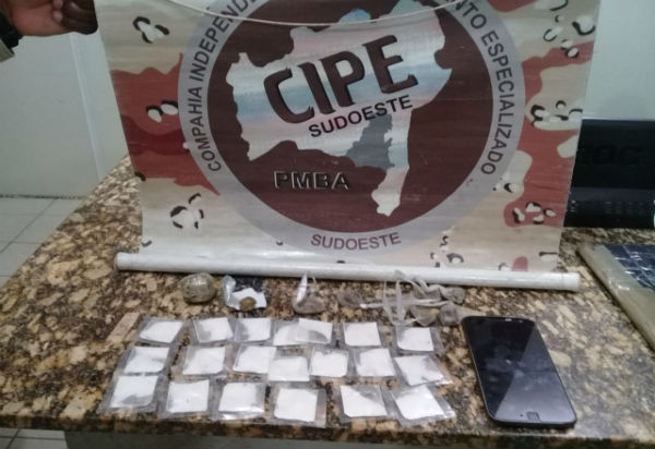 Homem é detido pela Caesg após ser flagrado com drogas em Piripá 