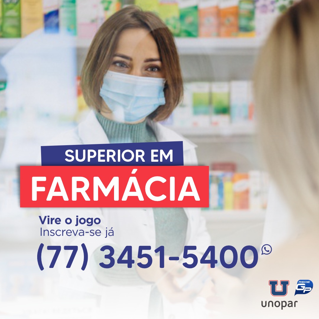 Curso Superior de FARMÁCIA na Unopar de Brumado