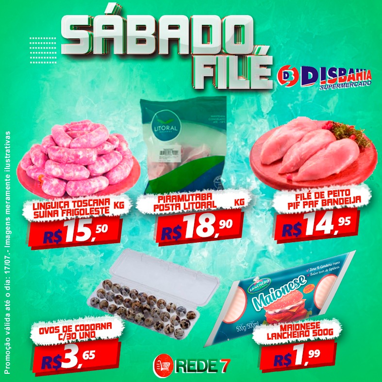 Ofertas: Sábado Filé do Disbahia Supermercado
