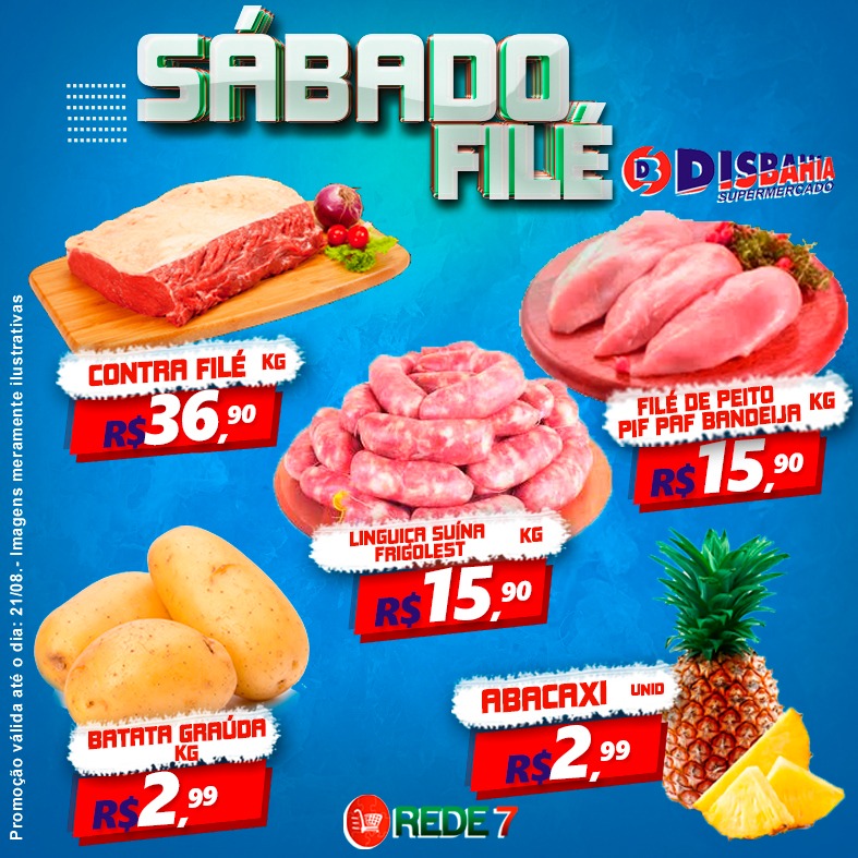 Ofertas: Sábado Filé do Disbahia Supermercado