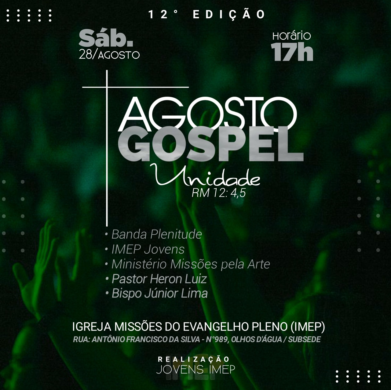 Brumado: Neste sábado (28) acontece o 12º Agosto Gospel 