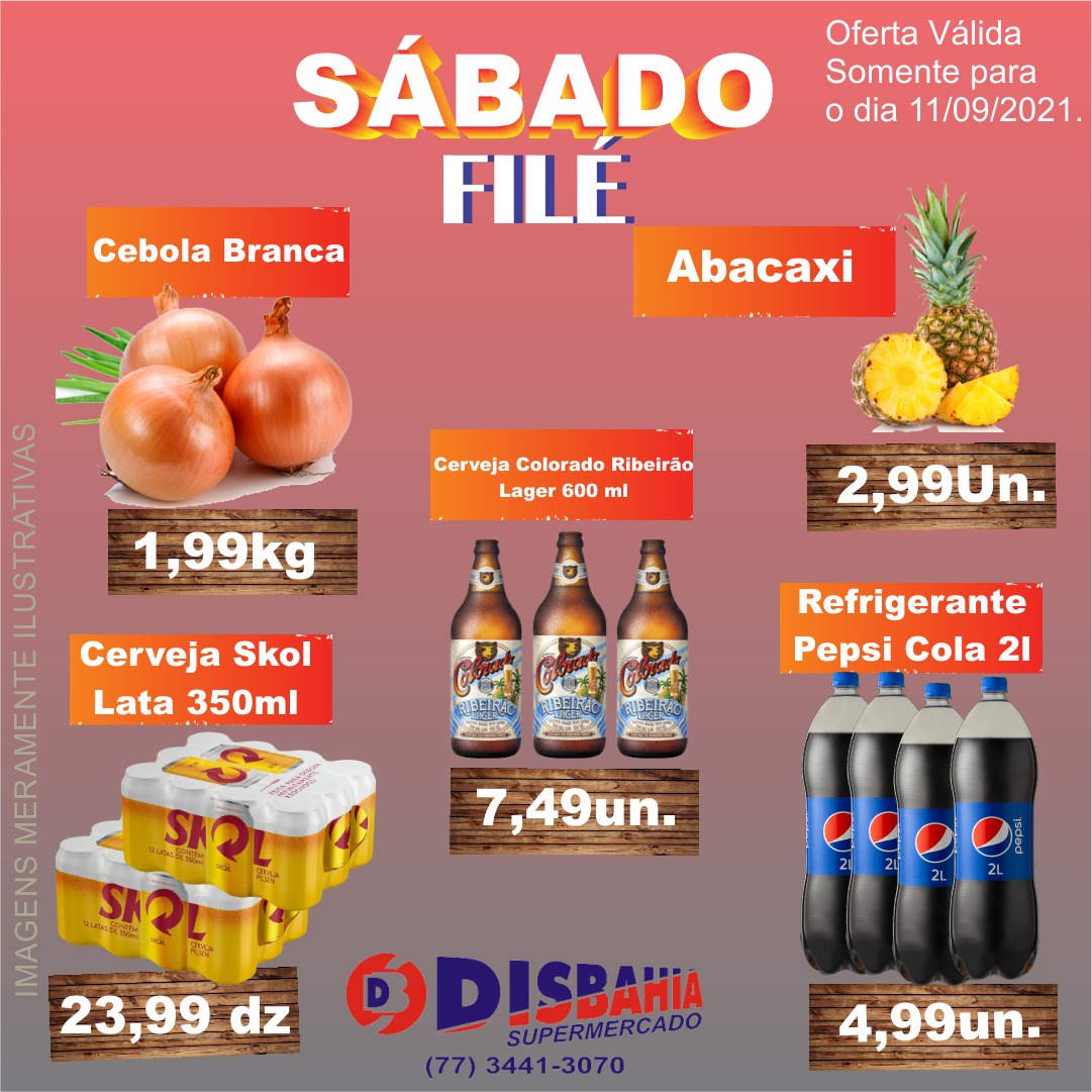 Ofertas: Sábado Filé do Disbahia Supermercado