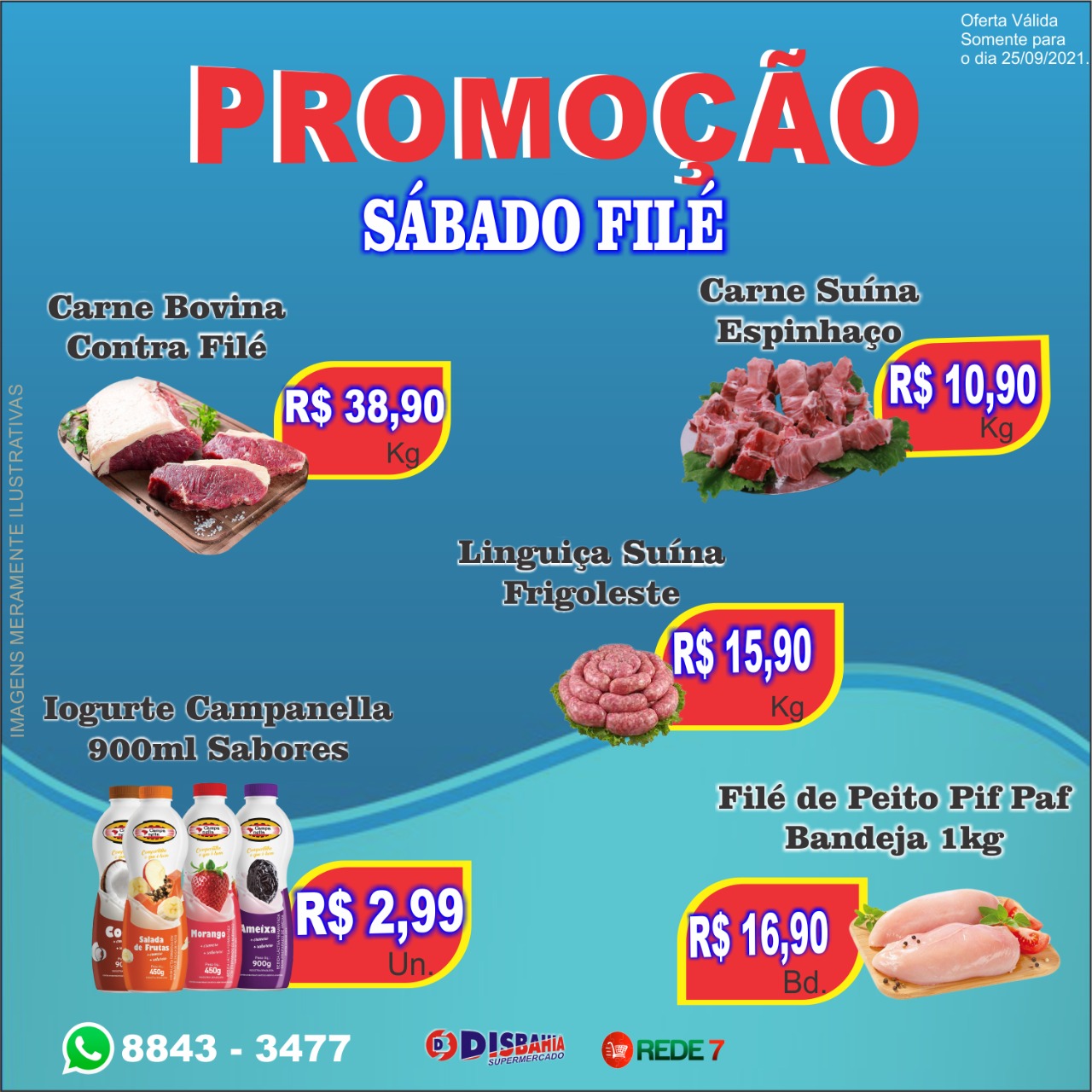 Ofertas: Sábado Filé do Disbahia Supermercado