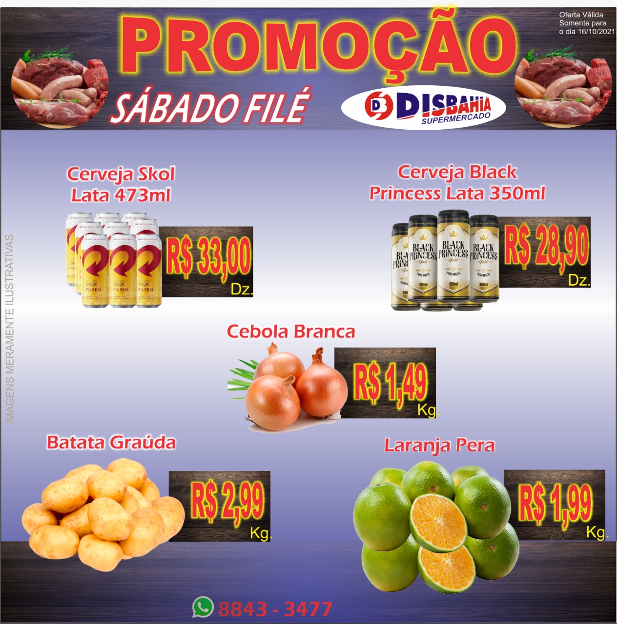Ofertas: Sábado Filé do Disbahia Supermercado