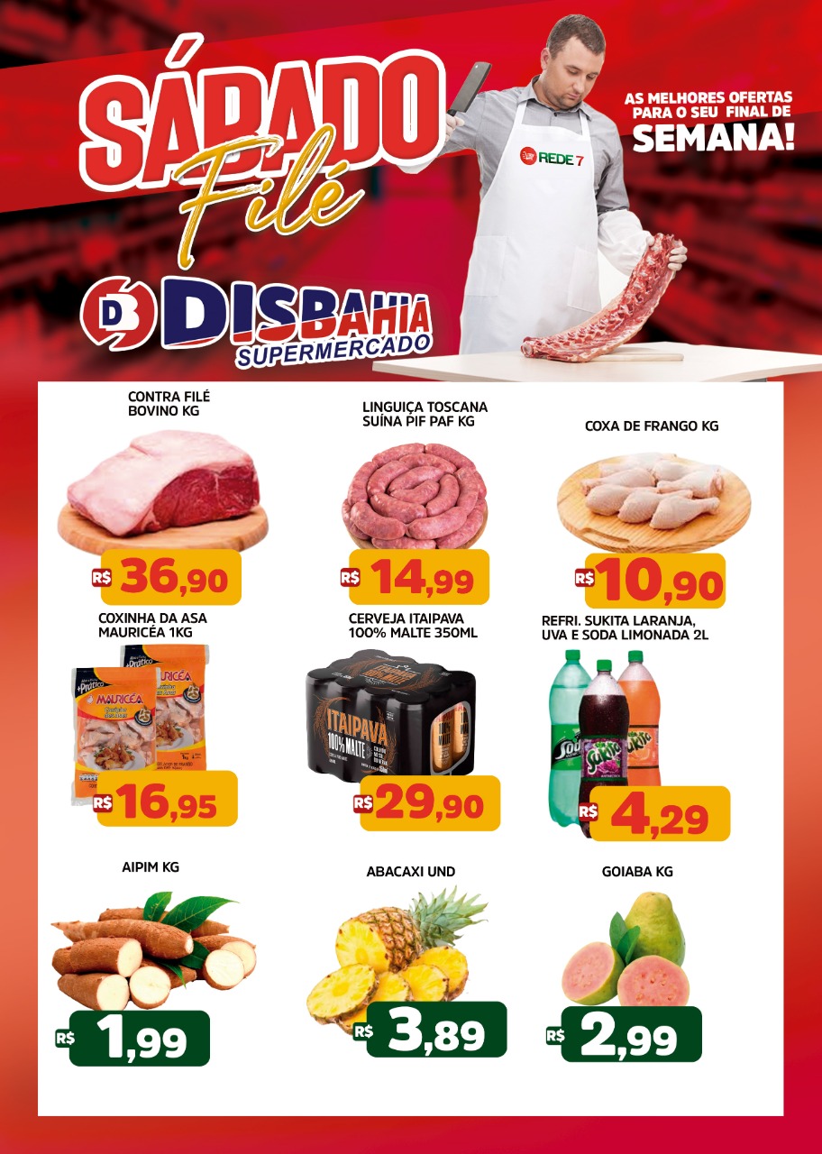 Ofertas: Sábado Filé do Disbahia Supermercado