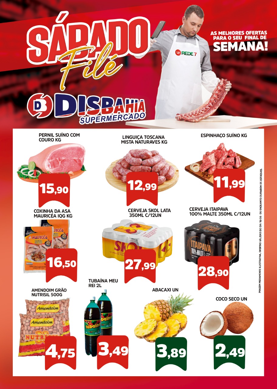 Ofertas: Sábado Filé do Disbahia Supermercado