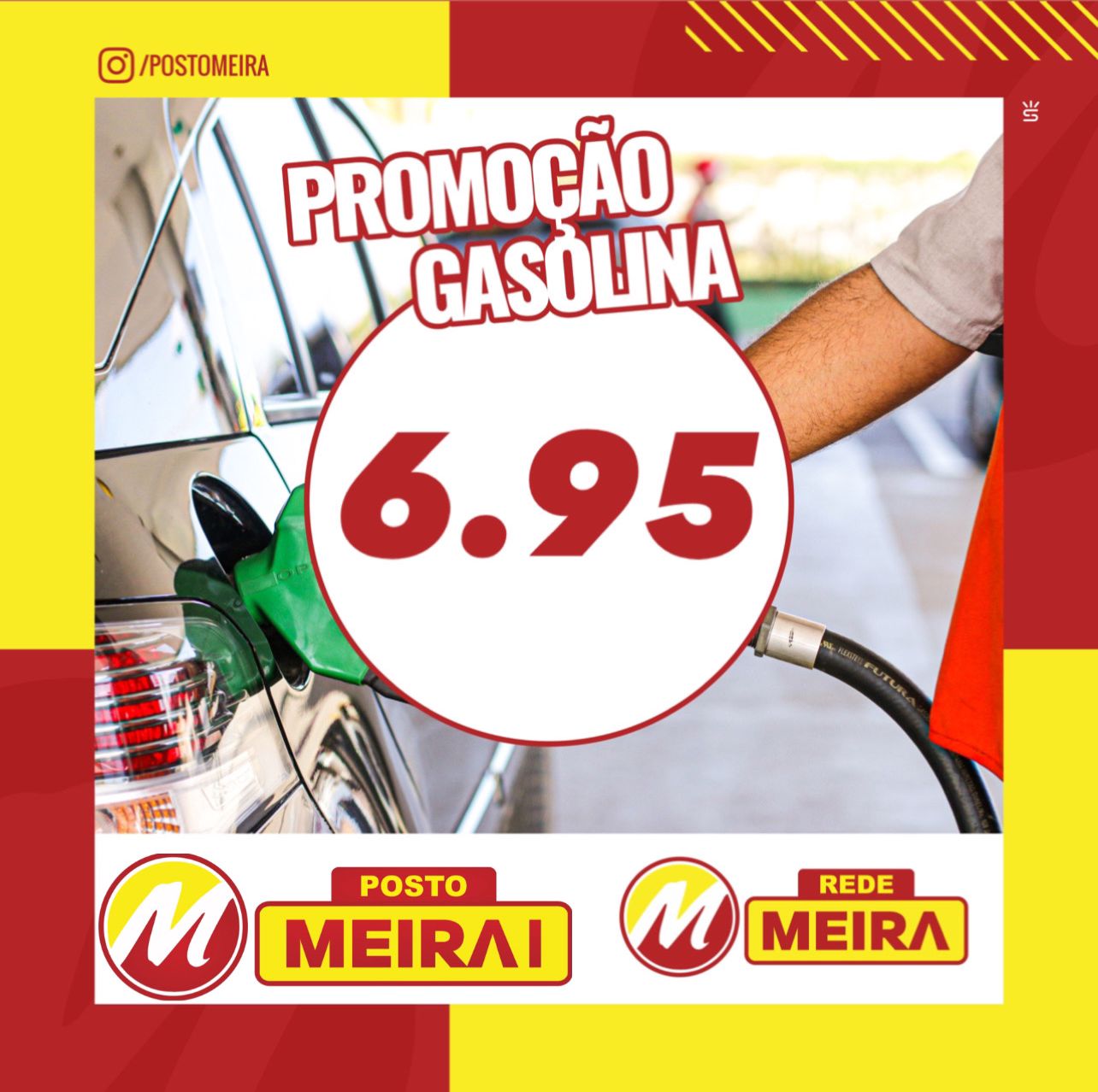 Promoção de gasolina no Posto Meira I