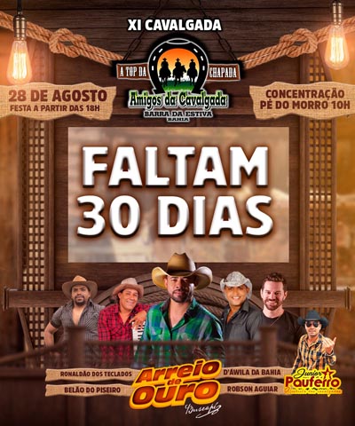 Barra da Estiva: Vem aí a XI edição da cavalgada ‘A Top da Chapada’