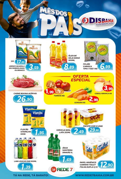  Ofertas do mês dos Pais Disbahia Supermercado