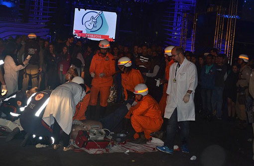 Homem de 48 anos sofre infarto e morre em show no Festival de Inverno