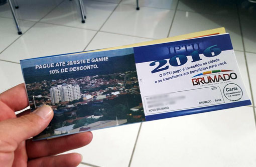 Comunicado importante aos contribuintes sobre o pagamento do IPTU 2016 