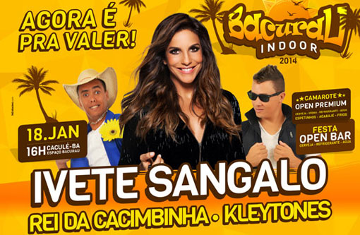 Caculé: Neste domingo (18) tem Ivete Sangalo no Bacural Indoor
